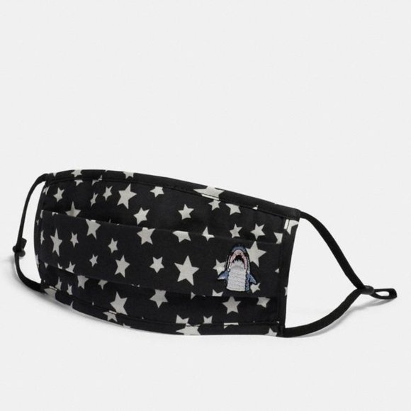 Coach Accessories - Coach Sharky Face Mask w/ Star Print